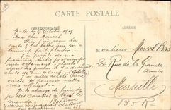 CPA Militaria Chasseurs alpins Le drapeau des Chasseurs Alpins Isly Sidi Brahim Sebastopol Solferino Extreme Orient Madagascar