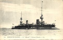 Vintage Postcard Bateau Massena Armours squadron