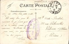 Vintage Postcard Brest Boat a destroyer of mobile Defense and the Montcalm cruiser