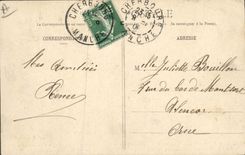 Vintage Postcard Boat Mirabeau Danton Vergniaud Voltaire Diderot Condorcet six Thomson