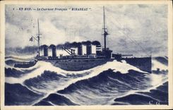 Vintage Postcard Bateau armours It French Mirabeau