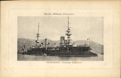 Vintage Postcard Bateau Massena Croiseur Armours