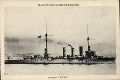 Vintage Postcard Bateau Cruiser Puts