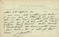 Vintage Postcard Boat Magon Destroyer of squadron