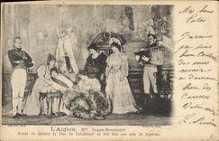 CPA Femme Theatre L'aiglon Mme Sarah Bernhardt Avant de mourir