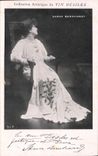 CPA Femme Theatre Sarah Bernhardt Vin Desile 