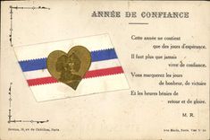 CPA Folklore Alsace Annee de confiance