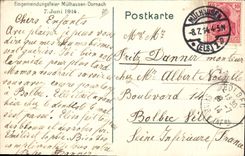 CPA Folklore Mulhausen Dornach 7 Juni 1914 