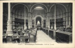 CPA Bibliotheque nationale Paris Salle de travail