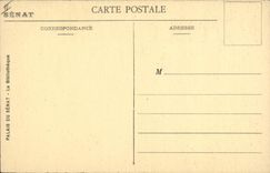 CPA Bibliotheque Palais du Senat Paris