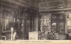 CPA Bibliotheque Rennes Palais de justice