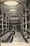 CPA Interieur Bibliotheque Grenoble