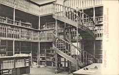 CPA Bibliotheque Liguge Vienne L'abbaye St Martin Salle centrale