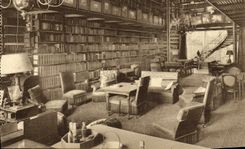 CPA Bibliotheque Royaume de Belgique Chateau de Mariemont 