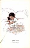 Vintage Postcard Fantaisie Illustrator First Child Coils