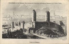 CPA Fougeres Le chateau Bachelot de la Pylaie 