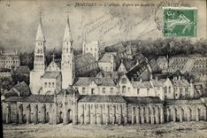 Vintage Postcard Jumieges the abbey
