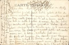 Vintage Postcard Bazoches Pit and enclosing wall of the old feudal castle