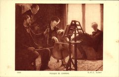 CPA Contrebasse Musique de chambre Aubert 