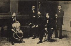 CARTE PHOTO Contrebasse Violoncelle Violon 