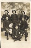 CARTE PHOTO Militaria Chasseurs Alpins (n°12 sur le col)