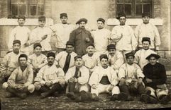 CARTE PHOTO Valras Militaria Chasseurs Alpins