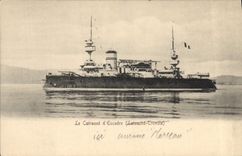 Vintage Postcard Bateau armours It squadron Latouche Treville
