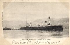 Vintage Postcard Boat Montcalm Cruiser of 1st class