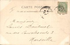 Vintage Postcard Boat Montcalm Cruiser of 1st class