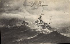 Vintage Postcard Bateau Massena Armours French 1st rank