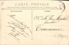 Vintage Postcard Bateau Armours has Massena turrets