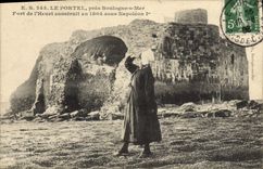 CPA Folklore Le Portel pres Boulogne sur Mer Fort de l'Heurt Enfant 