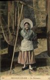 CPA Folklore Boulogne sur Mer Une Boulonnaise Peche 