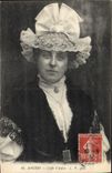 CPA Folklore Coiffe d'Anjou Angers 