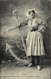 CPA Folklore Sablaise Ancre de marine 