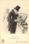CPA Bibliotheque Une orgie Cabinet des estampes 