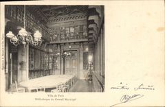 CPA Bibliotheque du Conseil Municipal Paris 