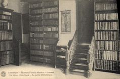 CPA Bibliotheque Anvers Museum Plantin Moretus 