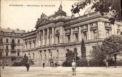 CPA Bibliotheque de l'Universite Strasbourg 