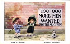 CPA Fantaisie Illustrateur Enfants Work for women ! 