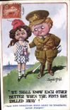 CPA Fantaisie Illustrateur Enfants Donald Mc Gill Militaria 
