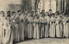 CPA Colonie de vacances des Petits Chanteurs a la Croix de Bois Abbaye de Noirlac La repetition 