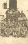 CARTE PHOTO Villefranche Militaria Chasseurs Alpins (n°24 sur le col) 