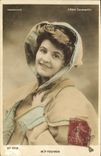 CPA Femme Theatre Vaudeville Mlle Toutain L'abbe Constantin
