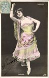 Vintage Postcard Woman Theater Parisiana Laridan