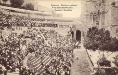 CPA Theatre antique d'Orange Vue d'ensemble de la scene et gradins