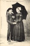 CPA Folklore Croix de Vie L'amour aux Marais Vendeens