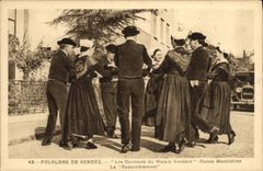 CPA Folklore Folklore de Vendee Les danseurs du Marais Vendeen 