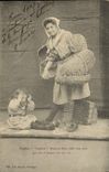 CPA Folklore Angelina Femme Enfant