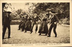 CPA Folklore Costumes Maraichins Folklore de Vendee Danses Maraichines